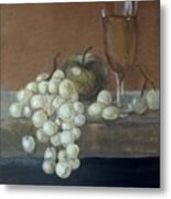 Fruit And Wine Metal Print