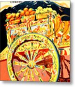 Fruit Carriage From Sicily Metal Print