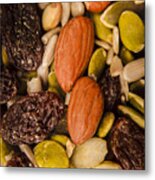 Fruit Nut And Seed Snack Mix Metal Print