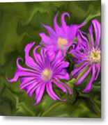 Fuchsia Flower - Digital Painting Metal Print