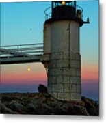 Full Moon At Marshall Point Lighthouse Metal Print