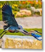 Gage Park Heron Metal Print