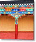 Gallery In A Buddhist Monastery Metal Print