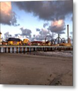 Galveston Island Historic Pleasure Pier Metal Print