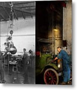 Garage - Mechanic - The Overhaul 1919 - Side By Side Metal Print