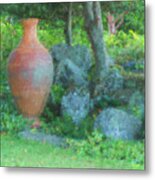 Garden Urn Metal Print