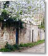 Garden Wall In Bath Metal Print