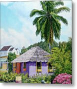 Gardener Hut Metal Print