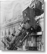 Gare Montparnasse Train Wreck 1895 Metal Print