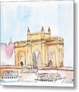 Gateway Of India Metal Print