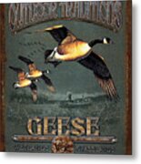 Geese Traditions Metal Print