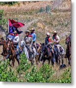 General Custer And His Entourage Metal Print