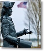 General George Washington Statue In Yorktown Metal Print