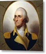 General Washington - Porthole Portrait Metal Print