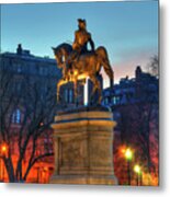 George Washington Statue In Boston Public Garden Metal Print