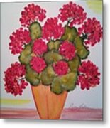 Geraniums Metal Print