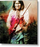 Geronimo Metal Print