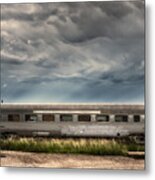 Ghost Train Car Metal Print