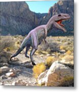 Gigantosaurus In The Desert Metal Print