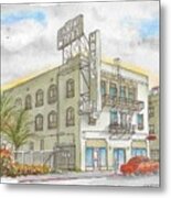 Gilbert Hotel In Hollywood, California Metal Print