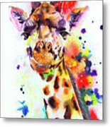 Giraffe Metal Print