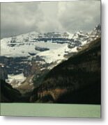 Glacier And Lake Louise Metal Print