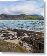 Glacier, Vatnajokull National Park, Iceland Metal Print