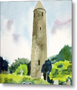 Glendalough Tower Metal Print