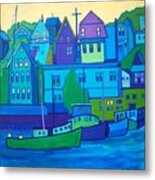 Gloucester Harbor Metal Print