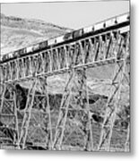 Going Over The Trestle Metal Print