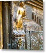 Golden Buddha Metal Print