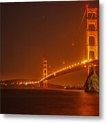 Golden Gate Nights 2 Metal Print