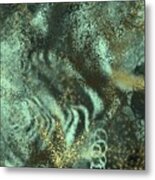 Golden Green Metal Print