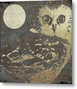 Golden Owl Metal Print