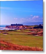 Golf Course On Half Moon Bay - California Metal Print