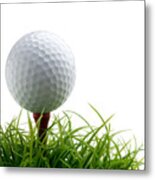 Golfball Metal Print