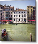 Gondola Sailor Metal Print