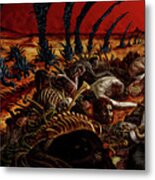 Gored-explored Metal Print