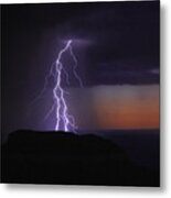 Grand Canyon Lightning Metal Print