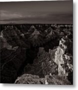 Grand Canyon Monochrome Metal Print