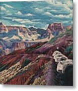 Grand Canyon Mule Skinners Metal Print