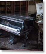 Grand Piano, Ninfa, Rome Italy Metal Print