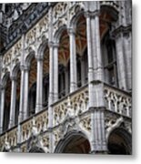 Grand Place Brussels Building Detail Metal Print