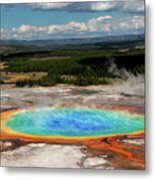 Grand Prismatic Springs Metal Print