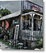 Grapevine Antiques And General Store Metal Print