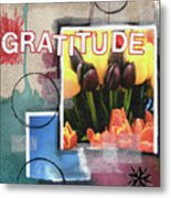 Gratitude- Art By Linda Woods Metal Print