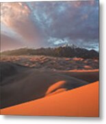 Great Sand Dunes Sunset Metal Print