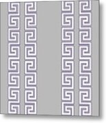 Greek Key Pattern Metal Print