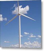 Green Energy - Modern Windmill Metal Print
