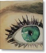 Green Eye Metal Print